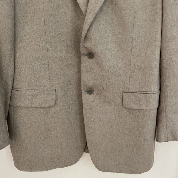 Joseph & Lyman Cashmere Blazer Sport Coat Men 40R Beige Two Button Ventless EUC - Picture 3 of 14